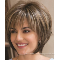 Pixie Cut Machine Made Wigs Short Human Hair